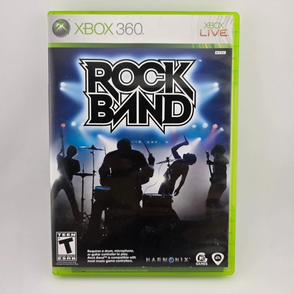 Rock Band Xbox 360 Video Game‎ Complete with Case and Disc